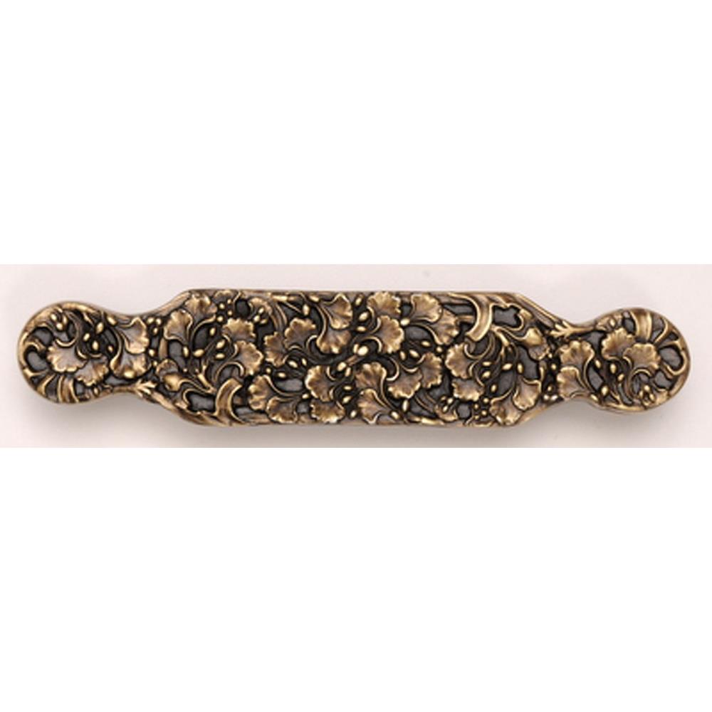 Notting Hill NHP-604-AB Florid Leaves Large Pull Antique Brass
